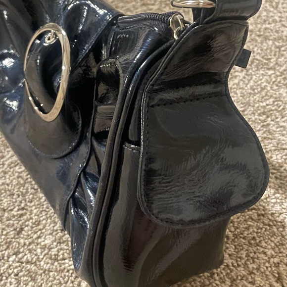 Midnight Blue Patent Leather | Y2K Shoulder Purse - Picture 13 of 13